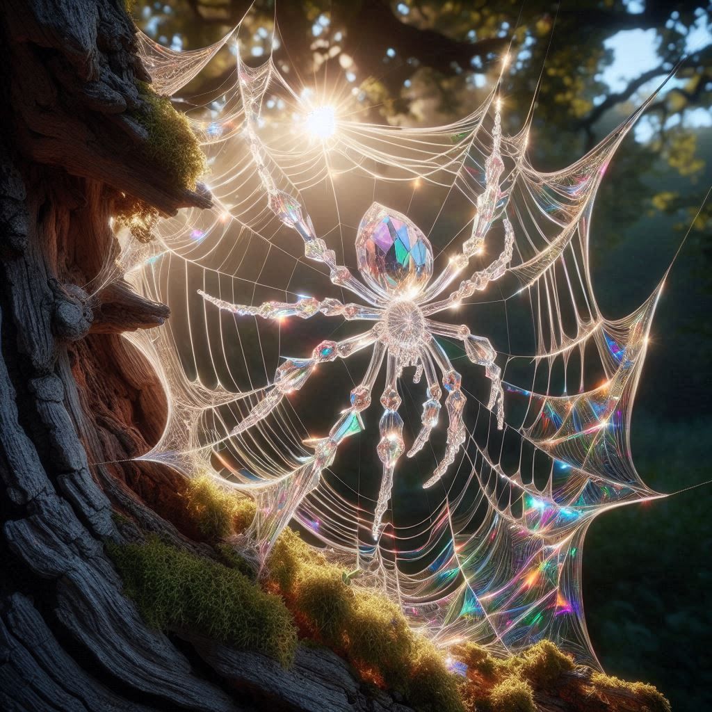 Prismatic crystal spider