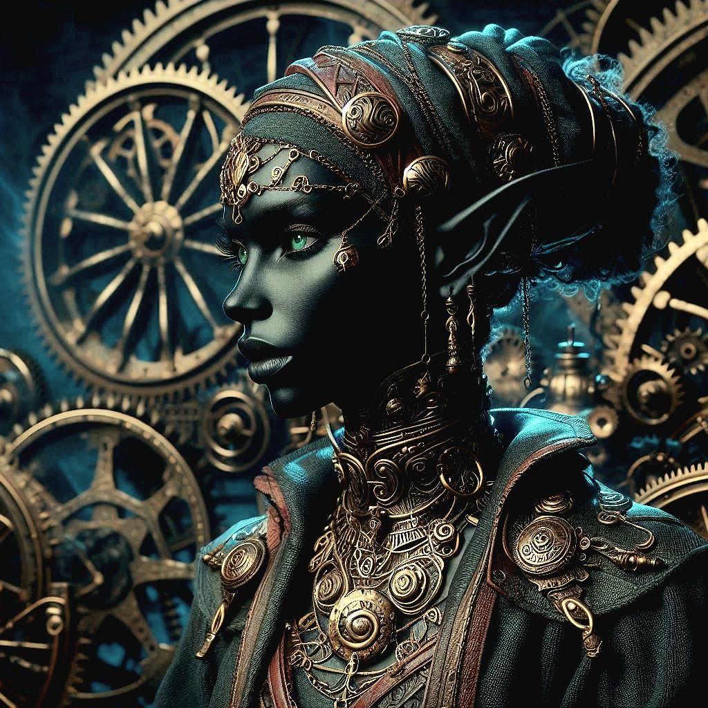 Steampunk elven portraits