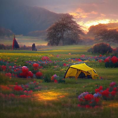 Camping In The Fields