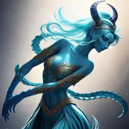 Sky Blue, Sea Green, Prehensile, Ringlets, Tendrils, Plaits,...