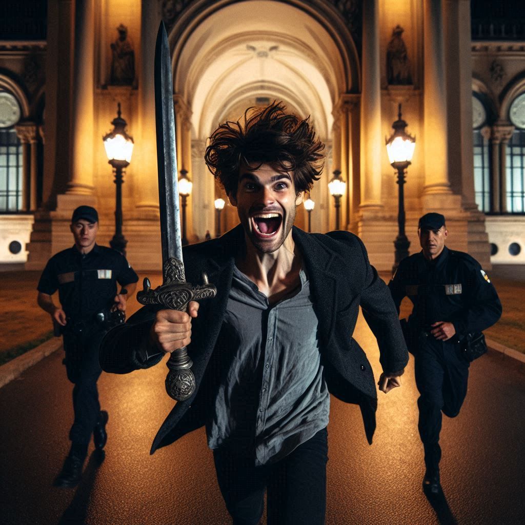 not me running away from the museum guards at the [REDACTED]...