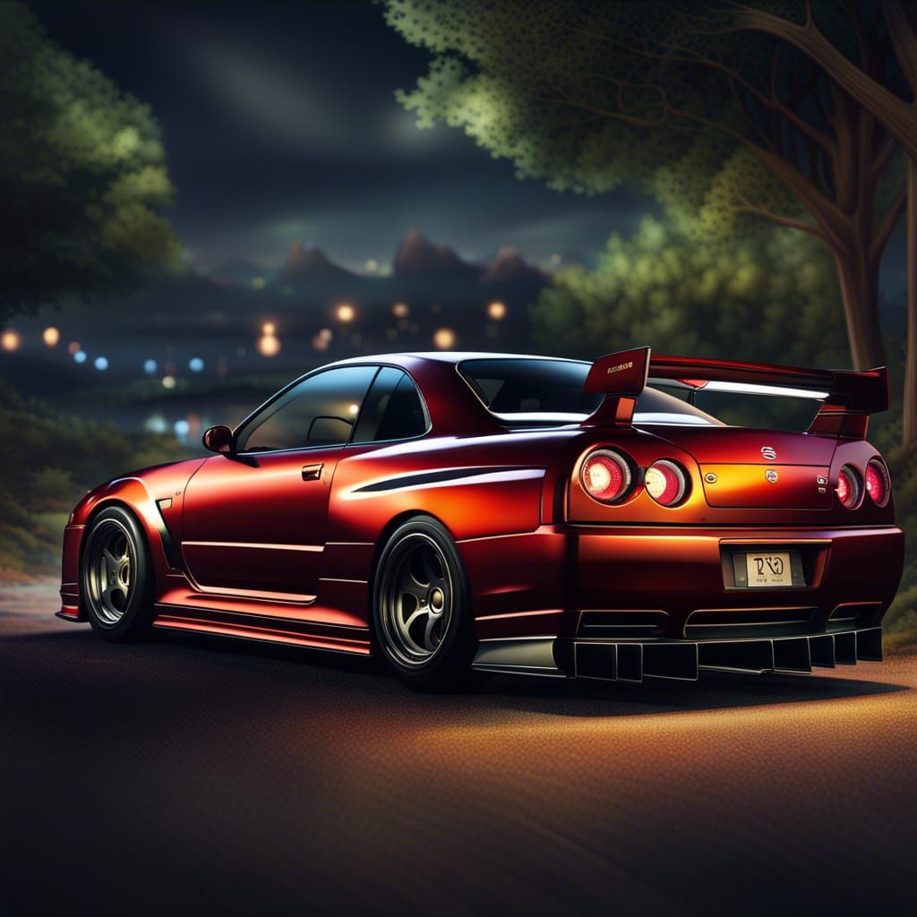 Skyline r34 - AI Generated Artwork - NightCafe Creator