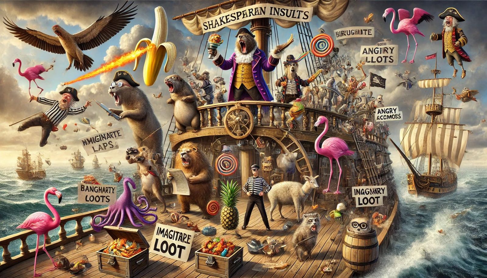 The story of extra ridiculous animal pirates and bureaucrati...