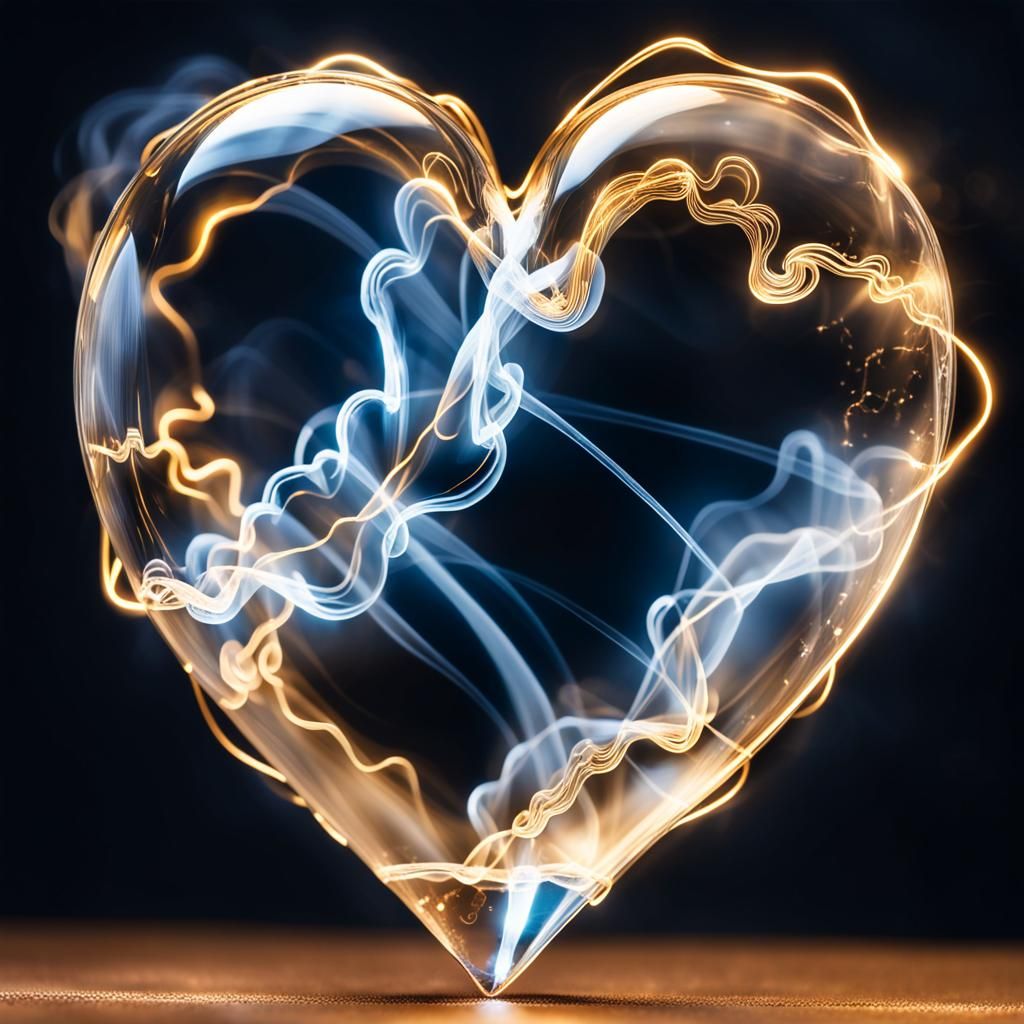 Smoked heart - AI Generated Artwork - NightCafe Creator