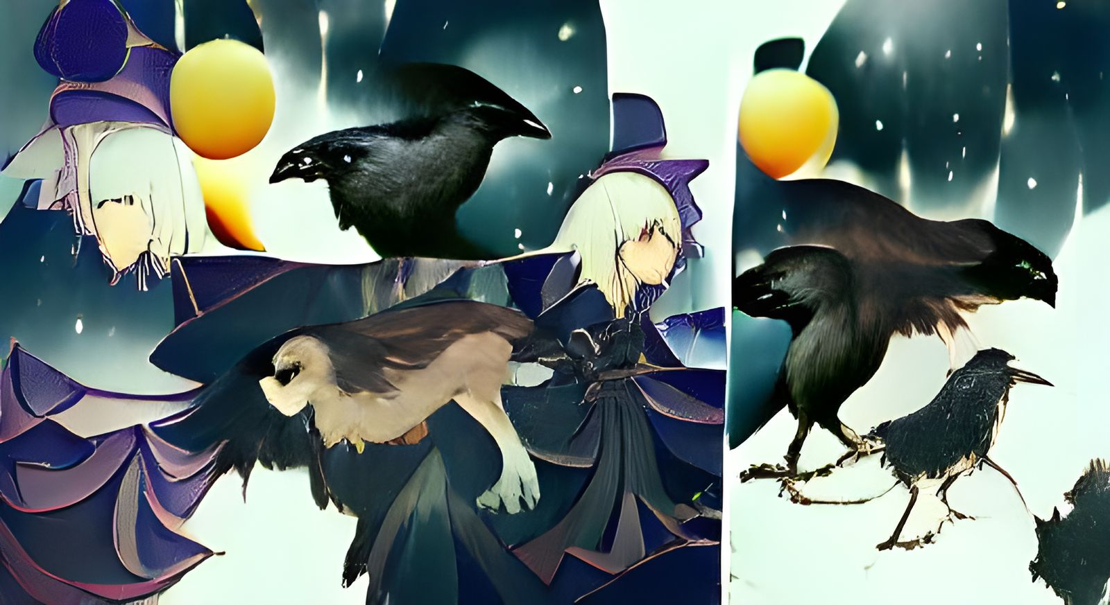 Witch's familiar | crow | darkness 