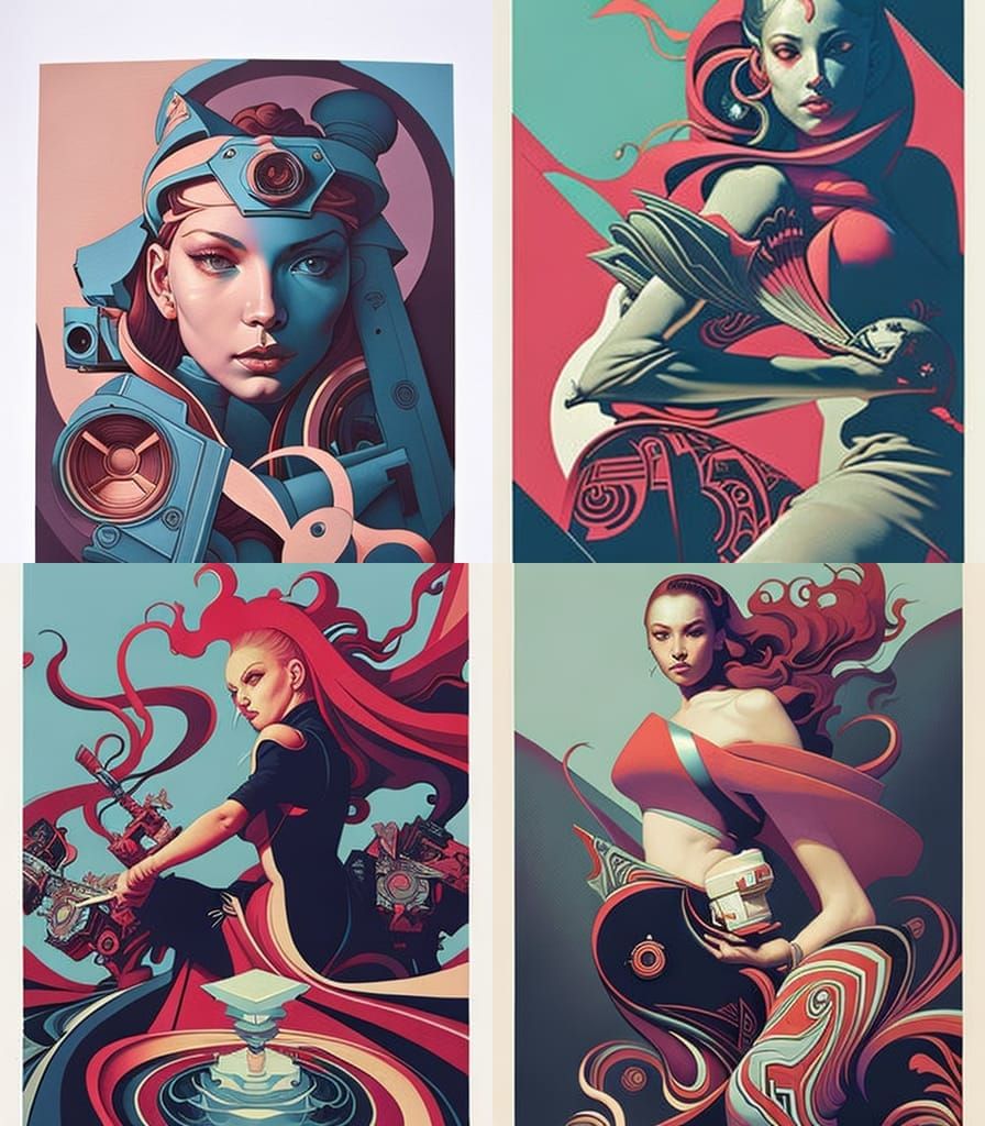 camera parts. poster. street art. James Jean. Peter Mohrbach...