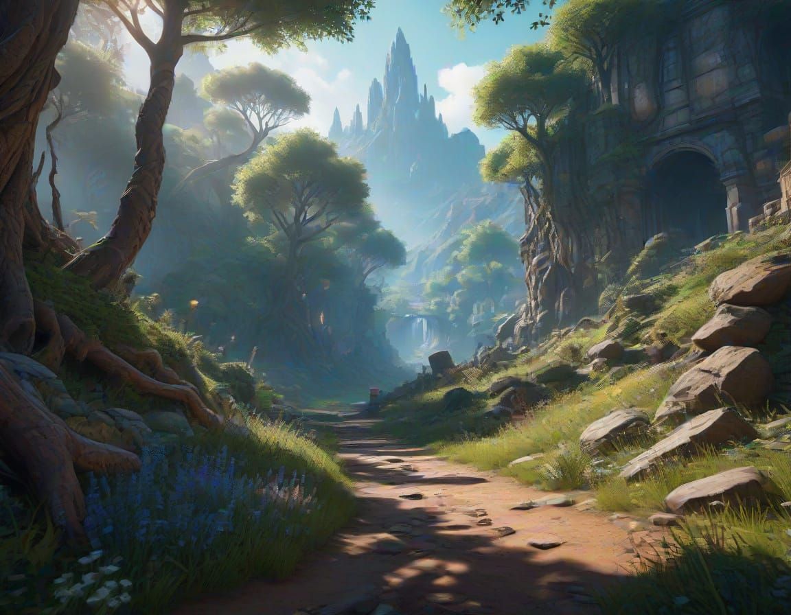 Ethereal World in Iridescent Hues