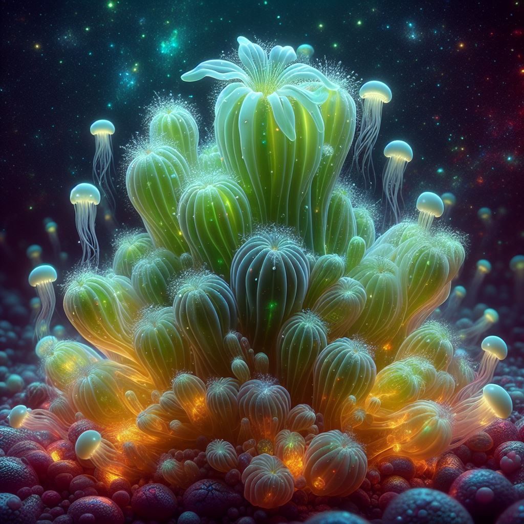 Bioluminescent Sea Cactus