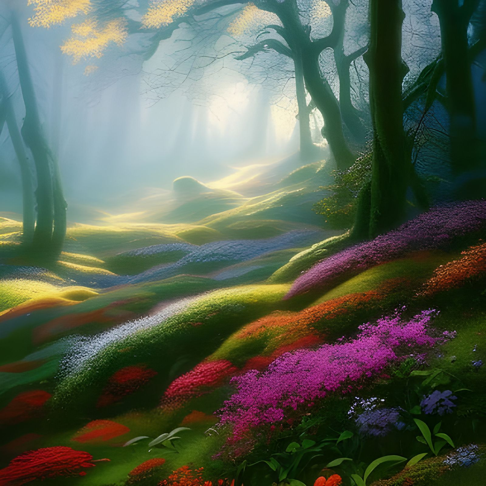 From winter's ice, springs new life. Flowers verdant bloom from frost. Vivid, vibrant, birds rejoice. ...  by @Colin Sean