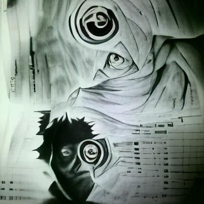 Obito Uchiha, perfect defined eyes, - AI Photo Generator - starryai