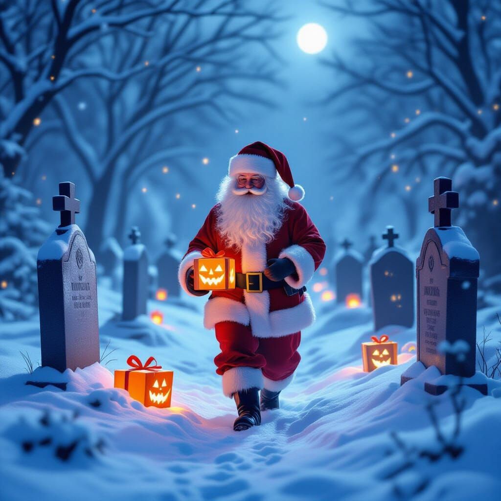 Santa’s Halloween Route  by @Aquariel_Moon