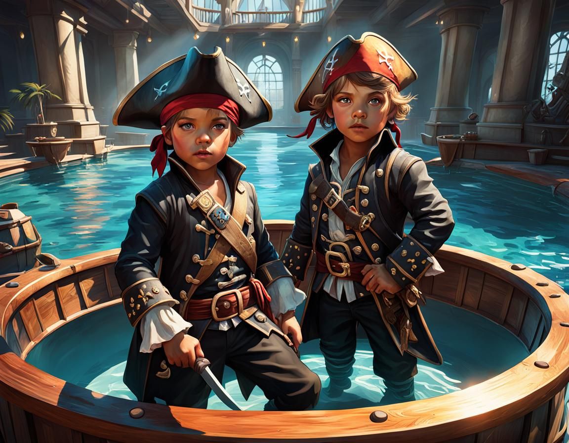 Sibling Adventure: Pretending to be pirates!