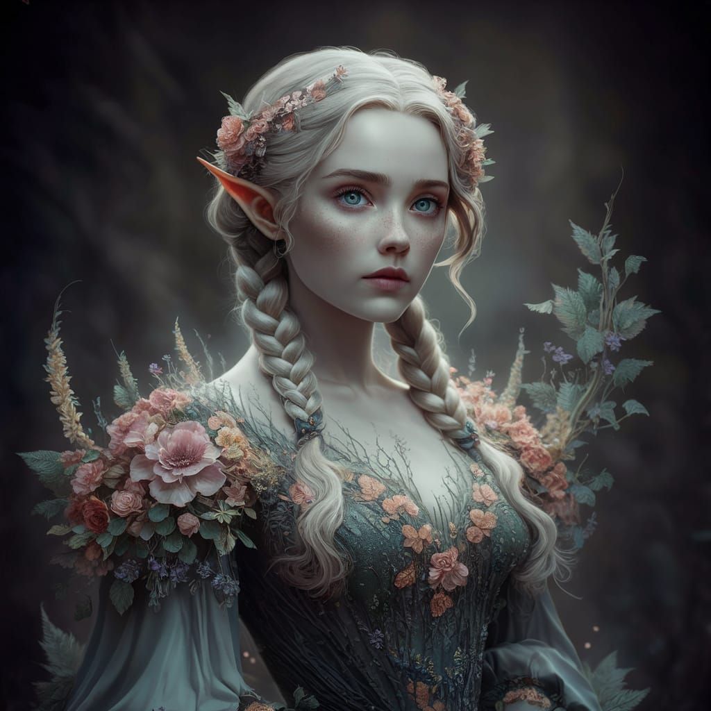 Elven Portrait (Ideogram 1.0) - AI Generated Artwork - NightCafe Creator