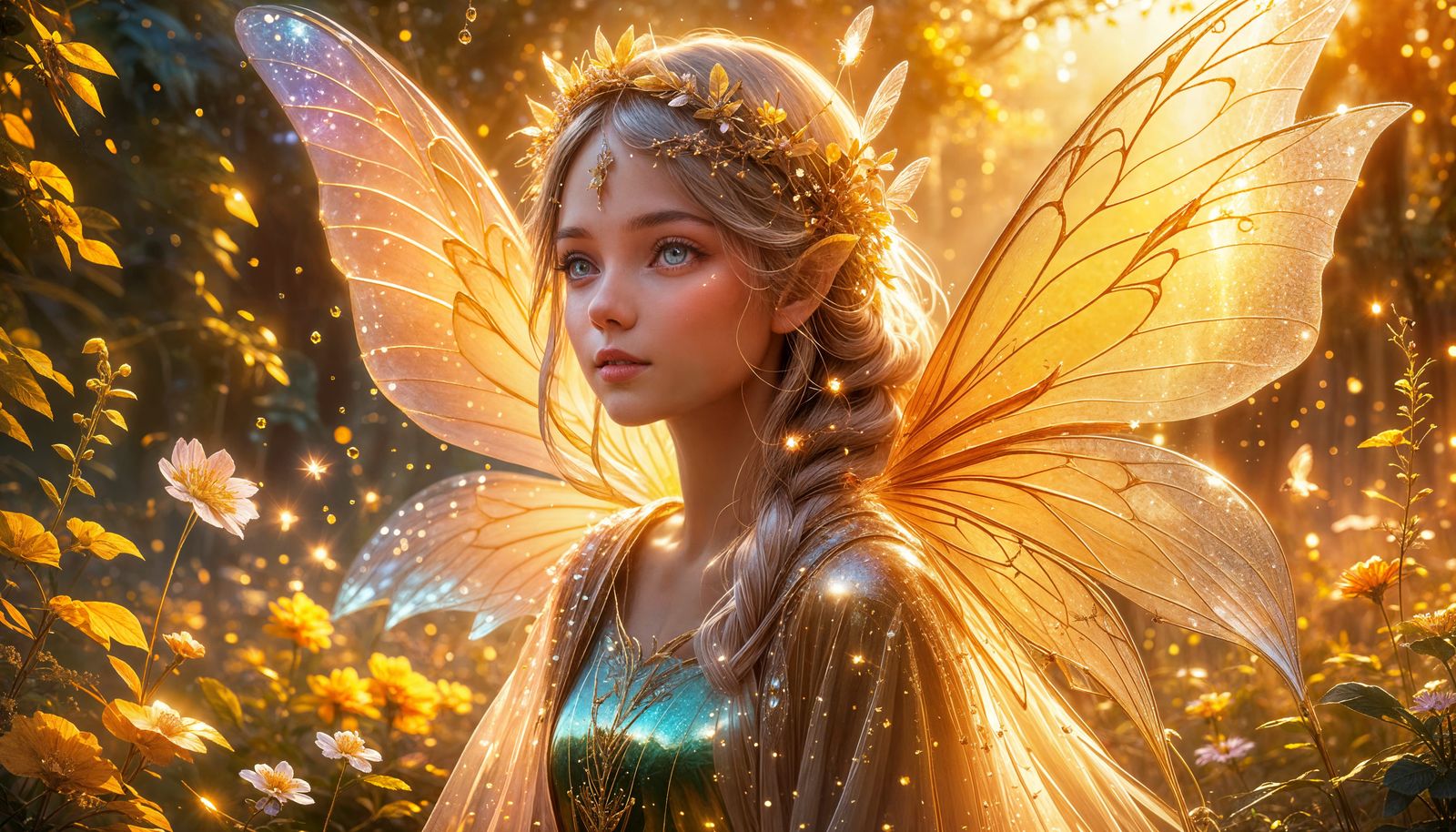 Golden Sun Fairy  by @artsho