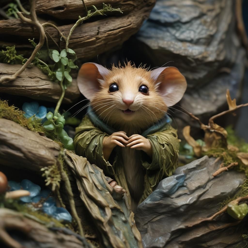 Dormouse Diorama  by @Dan Norder