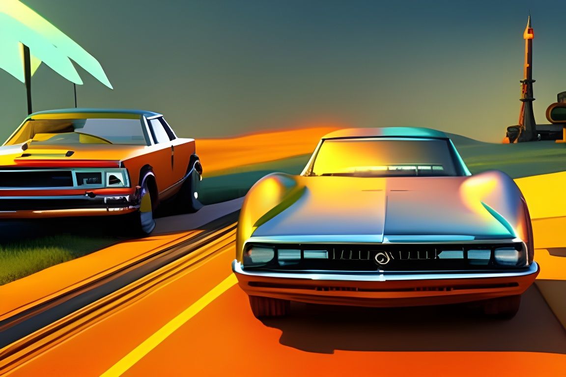 AI Cars: Race Day AI Generated Artwork NightCafe Creator