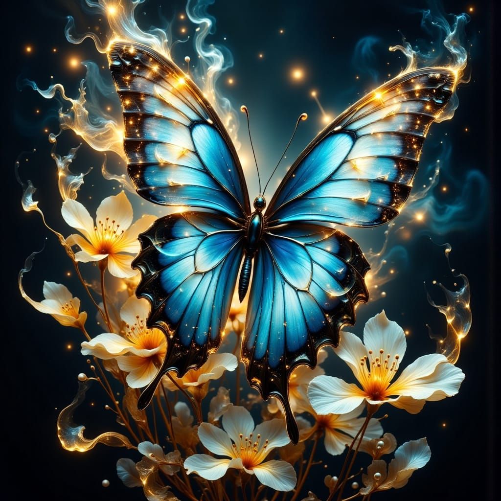 Butterfly Soul in Ethereal Maximalist Style