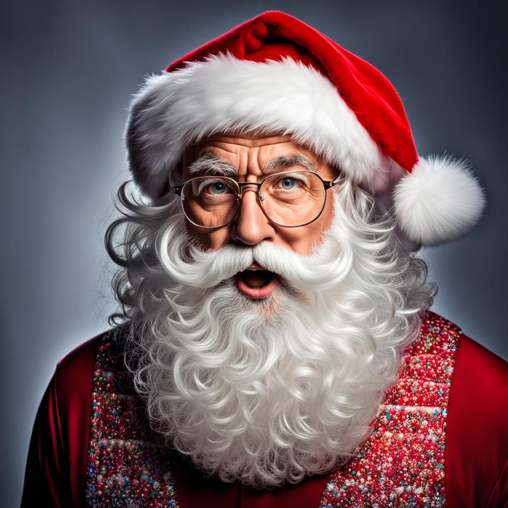 Santa Claus::big fluffy white beard:: peppermints and candy ...