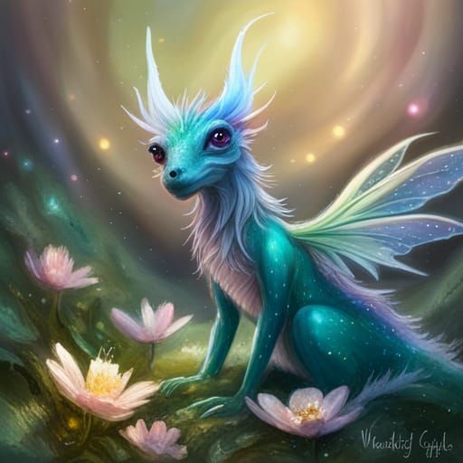 Faerie Dragon - AI Generated Artwork - NightCafe Creator