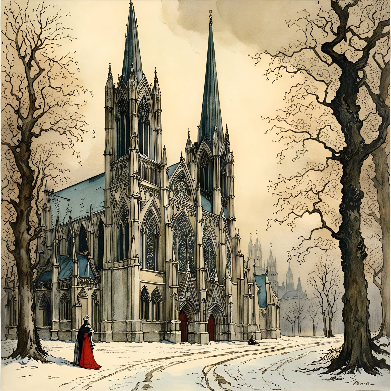 Gothic church  by @BuddyD