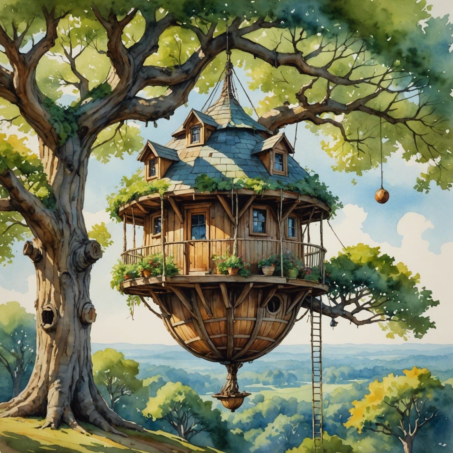 The hanging tree house  by @Northview