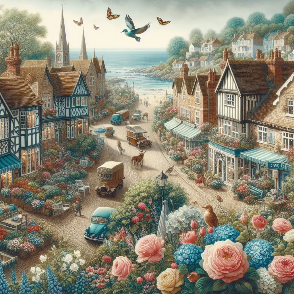 English Town by the Sea