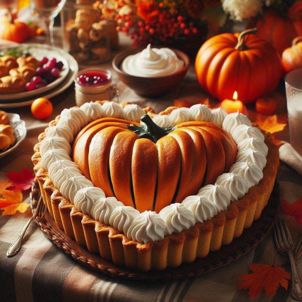 Pumpkin Heart Pie