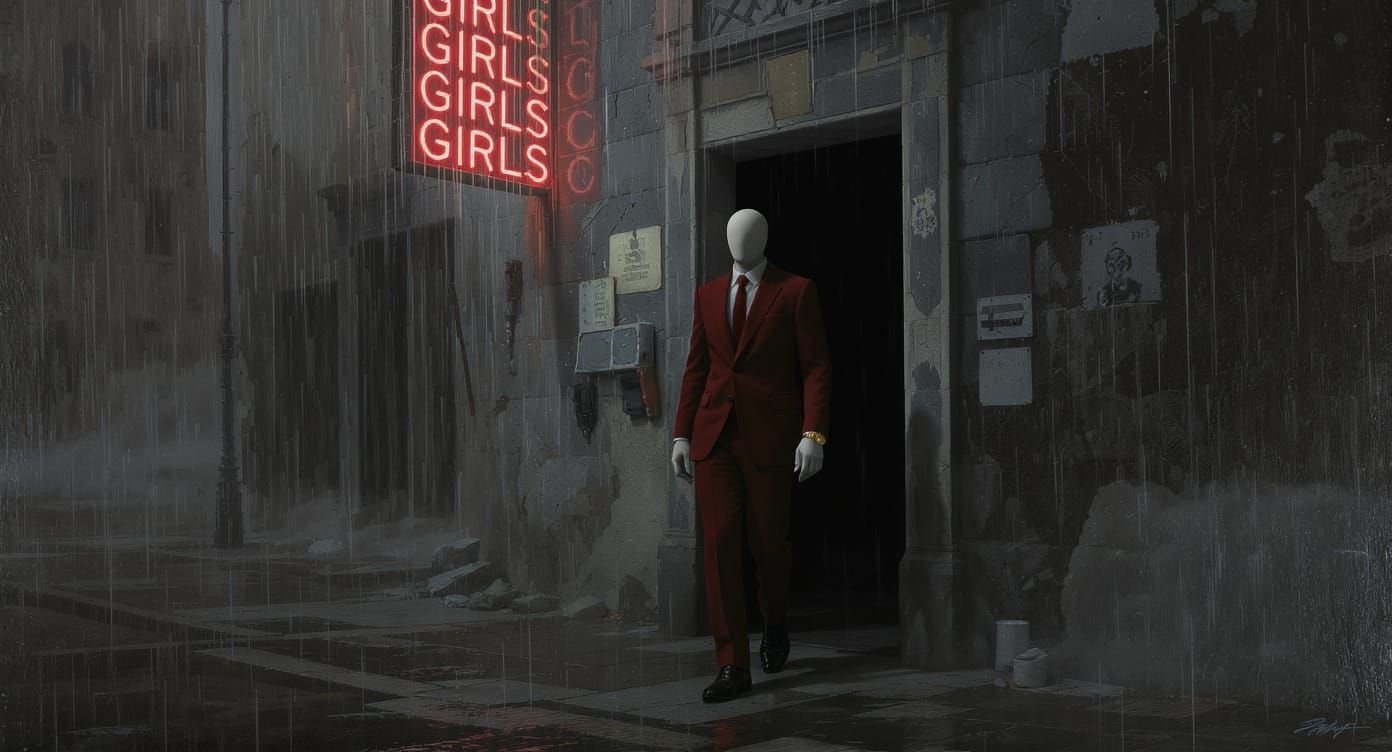 A statement against human trafficking and exploitation. Faceless villains should be brought to light.