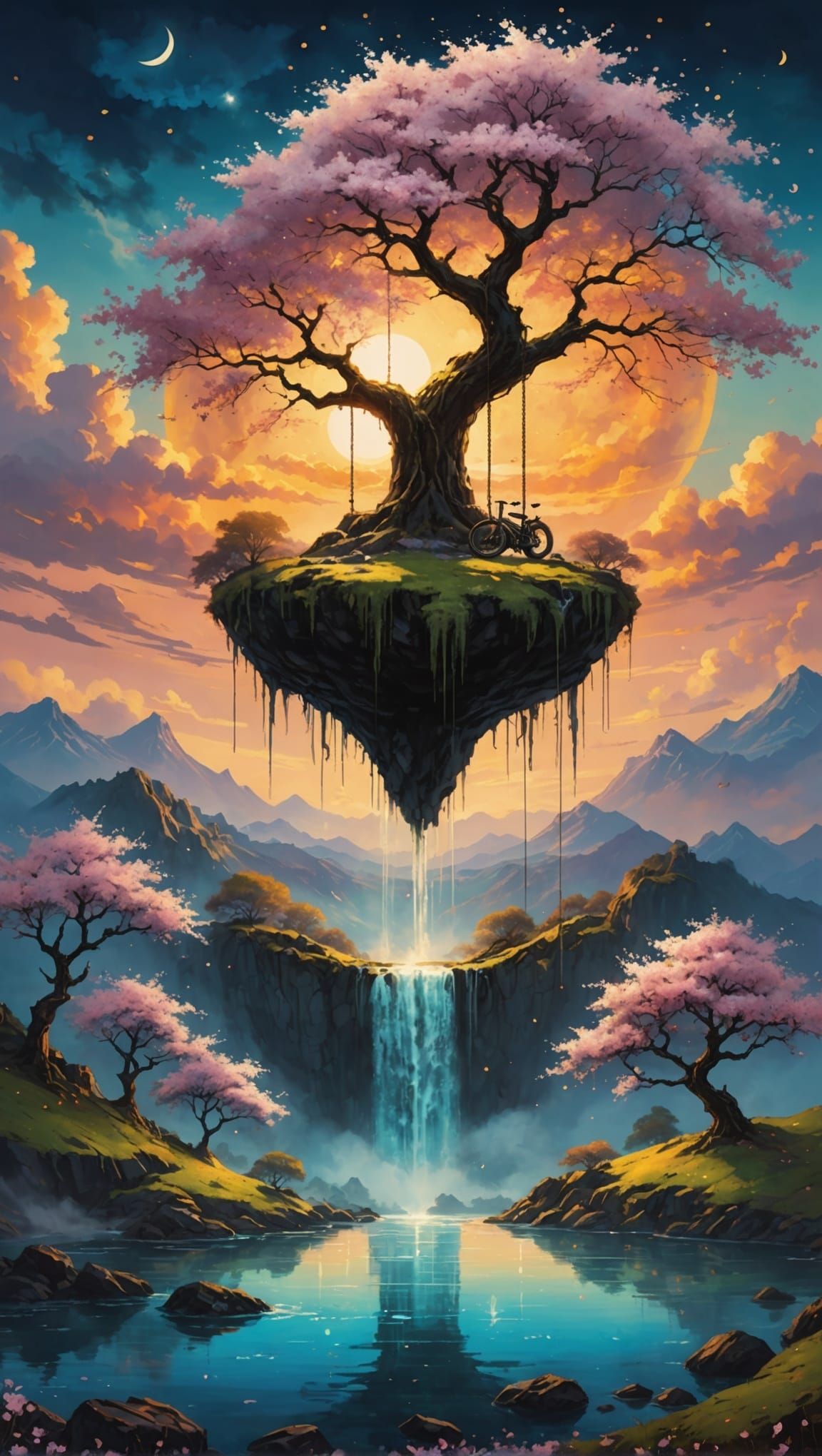 Fantastical Floating Island  by @Pop