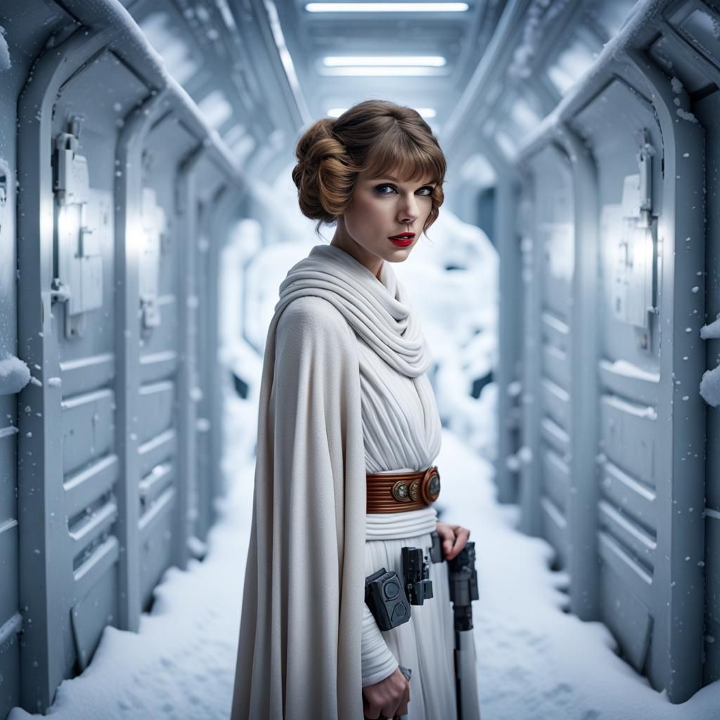 Taylor Swift as Princess Leia in Empire Strikes Back - AI Generated ...