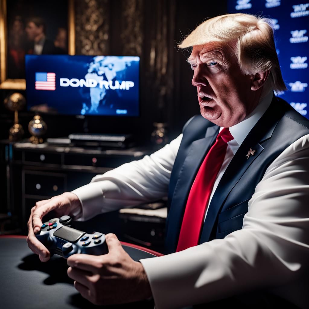 donald trump gaming on ps4