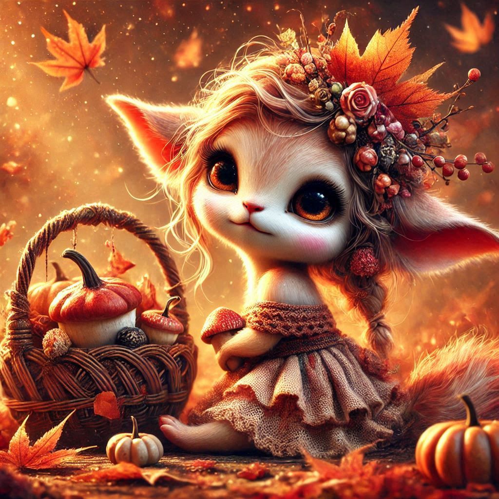 adorable fairy-tale fantasy creature portrait..