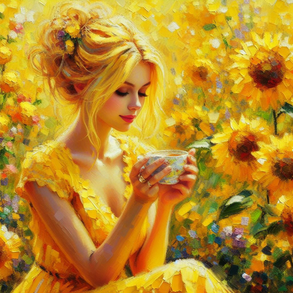 Cup of tea in a summer garden  by @MissVormt