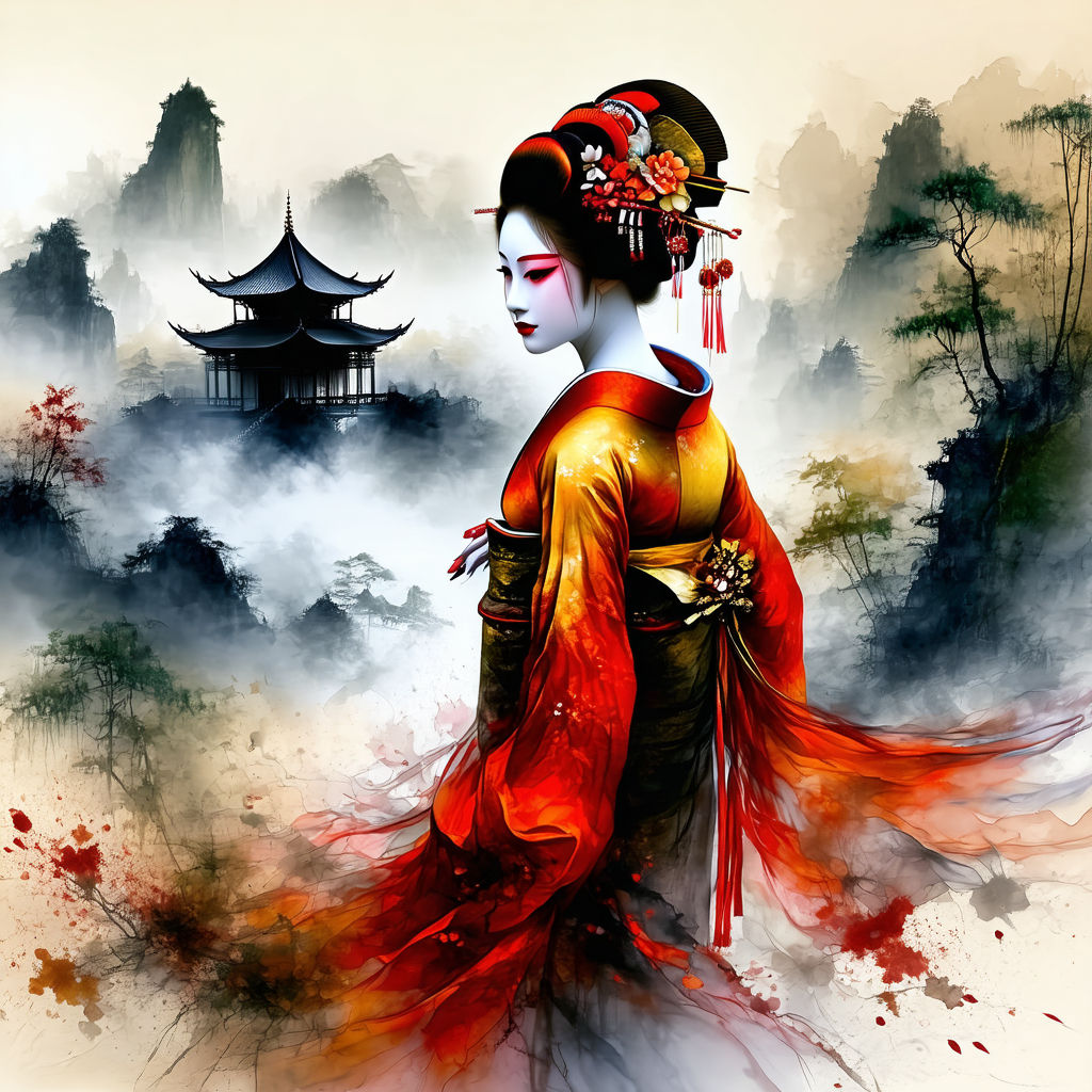 A Beautiful Geisha Woman Series #19