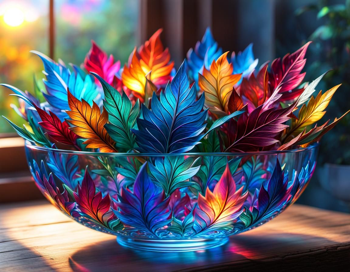 Glass leafs  by @RatzeP2