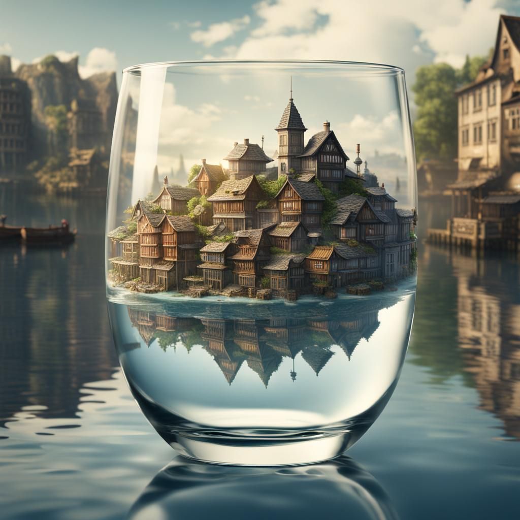 The town on water  by @Fantasy Fan