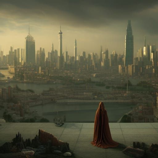 Overlooking the city