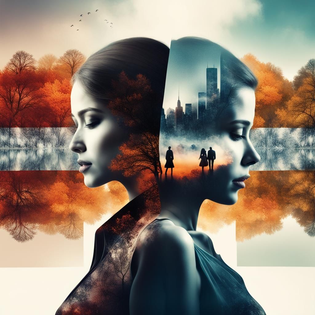 Double Exposure - AI Generated Artwork - NightCafe Creator