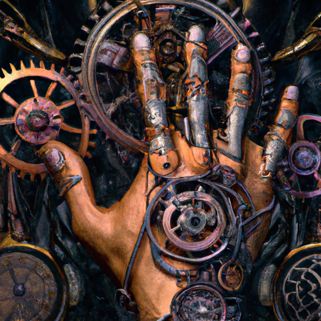 Clockwork Hand  by @Retropius