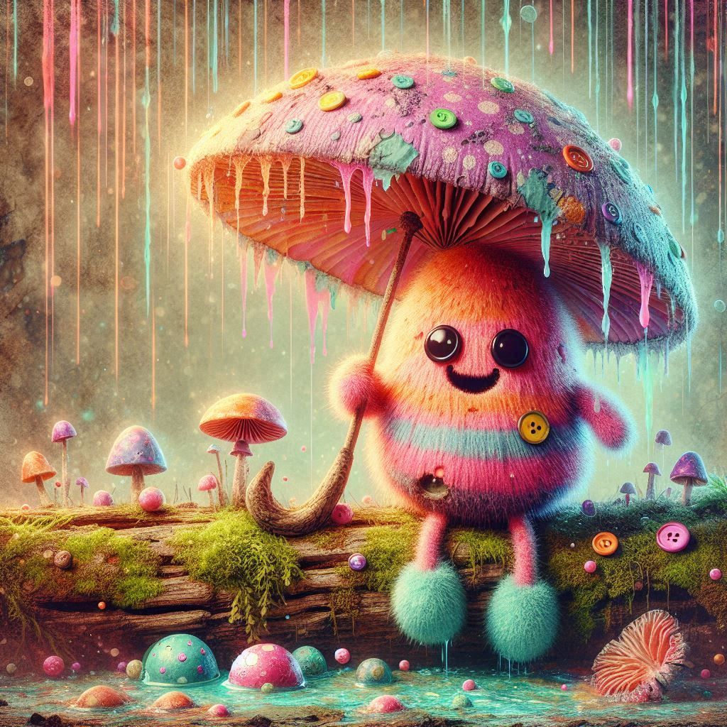 Fluffy mushroom spirit