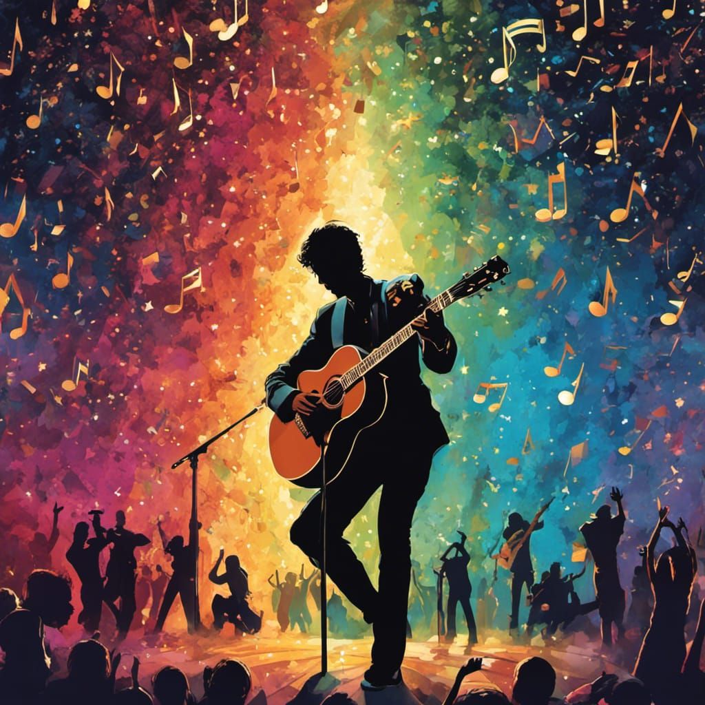 Musician on stage