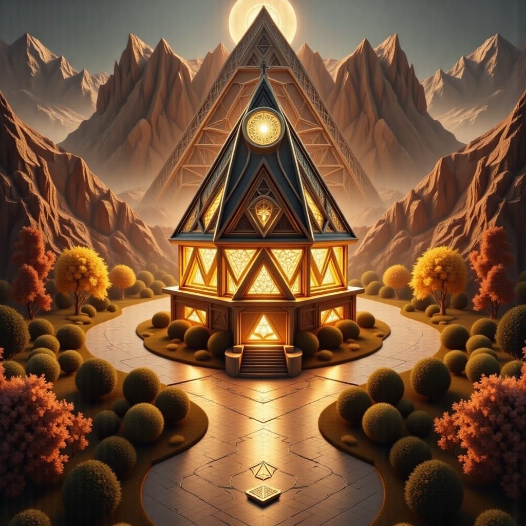 man portrait <lora:Sacred Geometry F:1.8> 