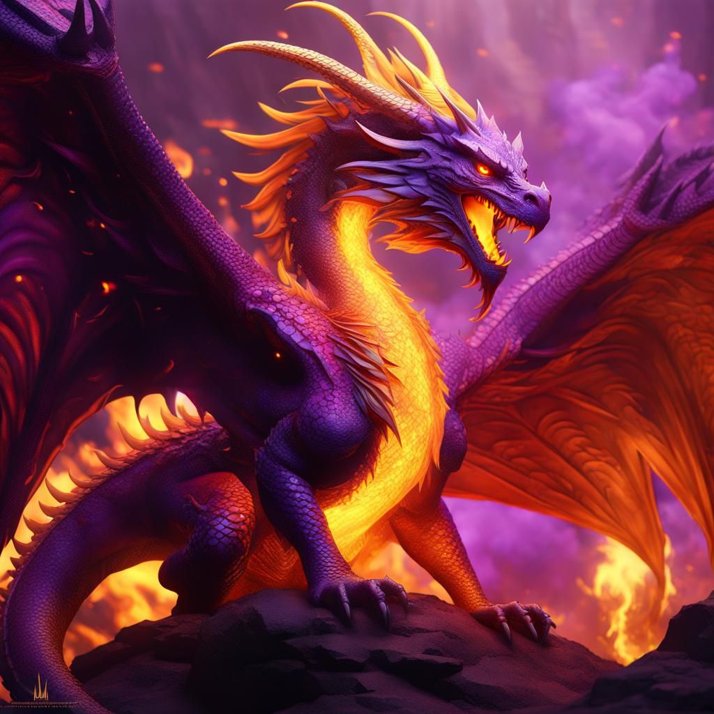 phoenix fire Dragon a masterpiece, 8k resolution, dark fantasy concept ...