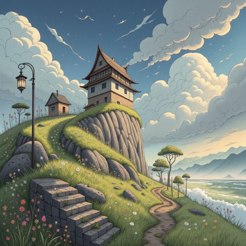  <lora:Japan-esque:1.0> “Reckless whimsy races through the countryside.”