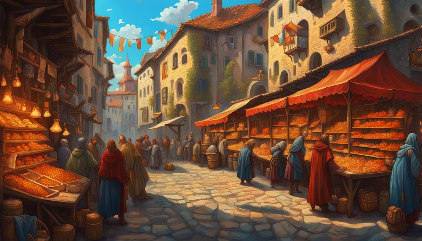 The Bazaars of Utrecht AI Generated Artwork NightCafe Creator