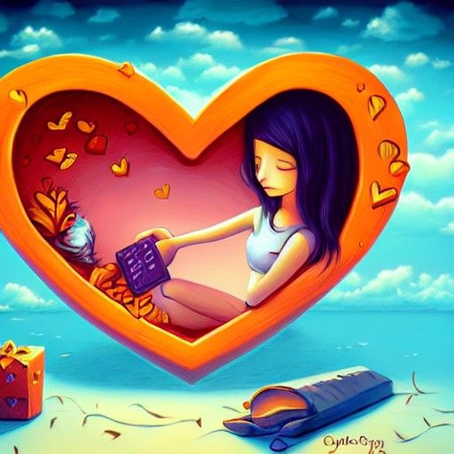 A heart shaped box