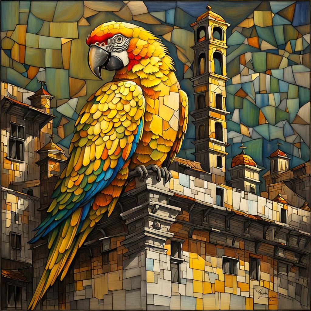 yellow-yellow parrot