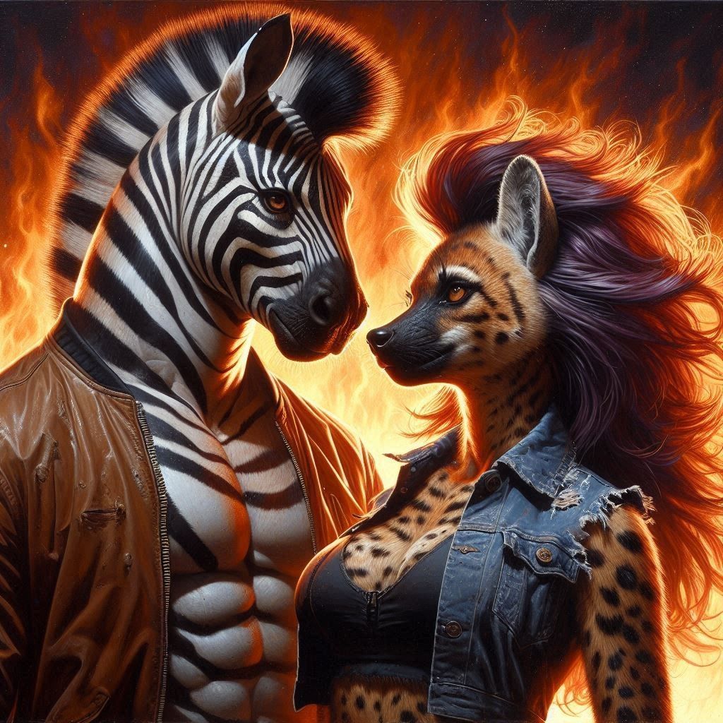 Zebra and Hyena Gallery