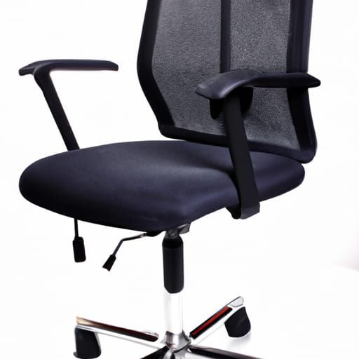 A cropped picture of a office chair