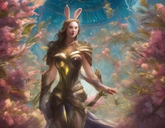(Beautiful Rabbit Woman Character:1.5)
(Background; Paradise Forests And Fields:1.4)

 <lora:RPGV5Style02:1.3> 

Insanely_Ultra_HyperRealist...